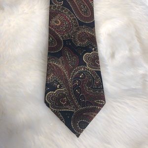 Christian Dior Silk Paisley Necktie